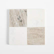 Tuscan Kitchen and White Marble Trivet | Crate & Barrel