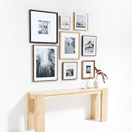 Mixed Material & Wood Gallery Wall Frame Set