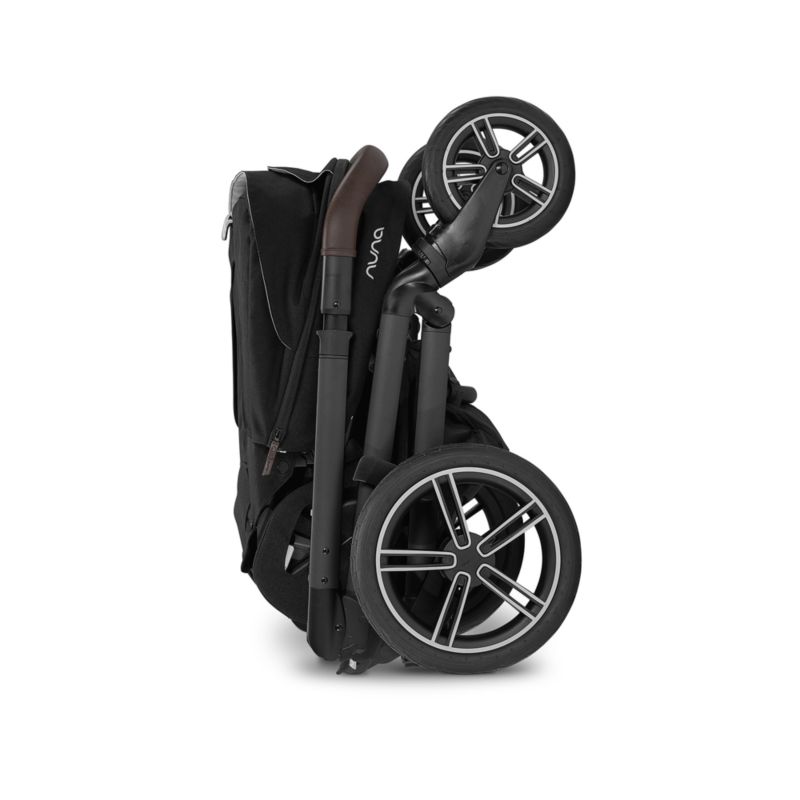 Nuna ® MIXX ™ next Caviar/Cognac Compact Foldable Baby Stroller - image 6 of 8
