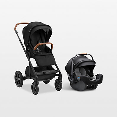 View Nuna ® PIPA ™ rx Caviar Black Reclining Baby Car Seat + MIXX ™ Next Stroller Travel System details