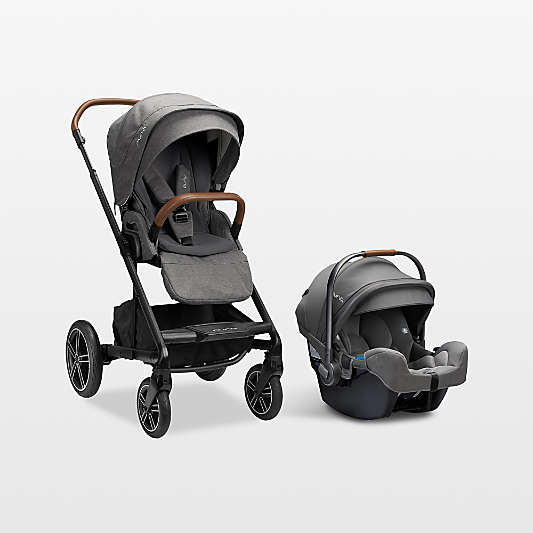 Nuna ® PIPA ™ rx Granite Grey Reclining Baby Car Seat + MIXX ™ Next Stroller Travel System