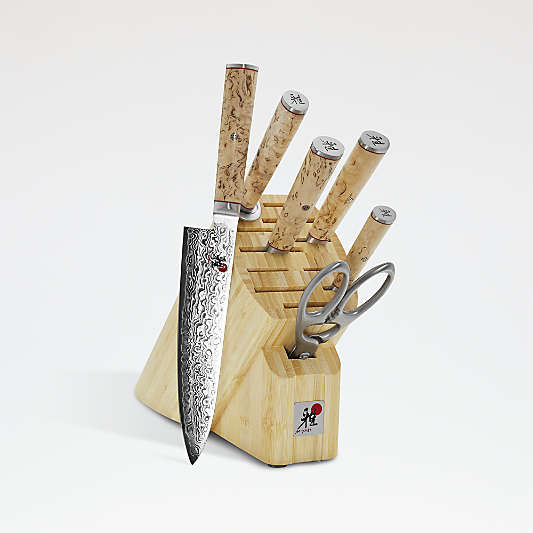 MIYABI Birchwood 7-pc Knife Block Set