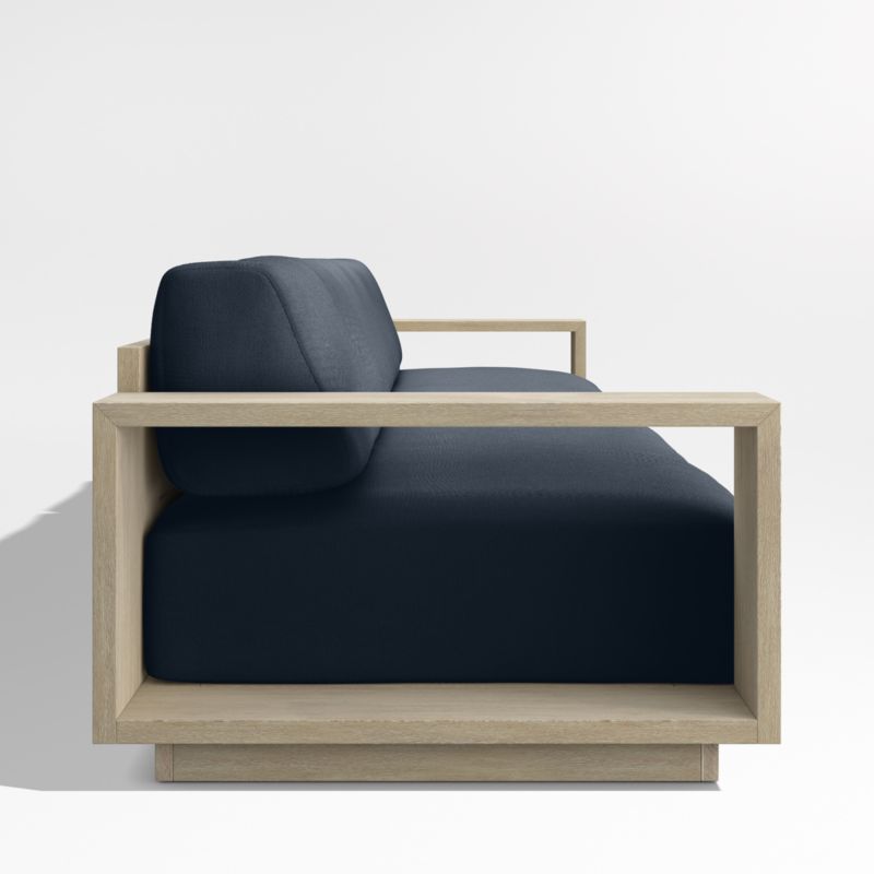 Mallorca 154" Wood 2-Piece Outdoor Sofa with Canvas Navy Sunbrella ® Cushions - image 8 of 11