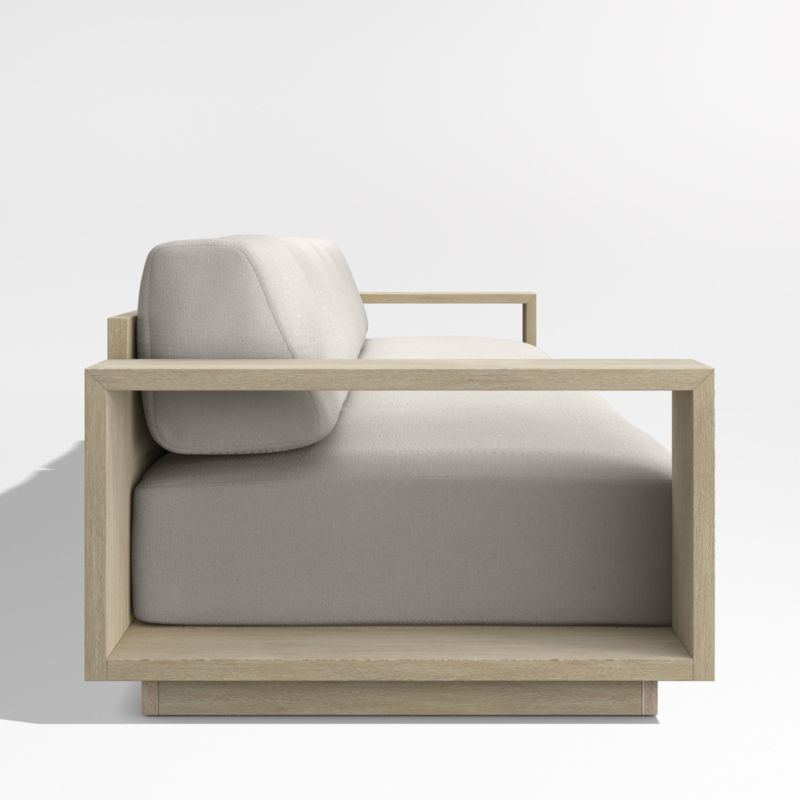 Mallorca 154" Wood 2-Piece Outdoor Sofa with Cast Ash Sunbrella ® Cushions - image 8 of 11