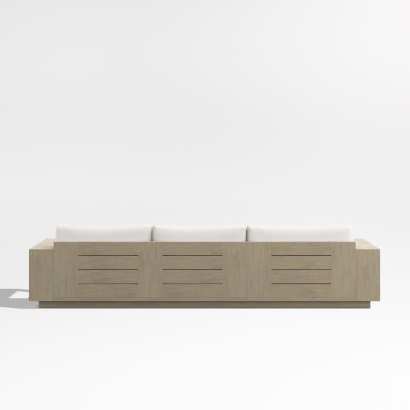 Mallorca Wood 2-Piece Left-Arm Chaise Outdoor Sectional Sofa with Canvas Canvas Sunbrella ® Cushions - image 10 of 12