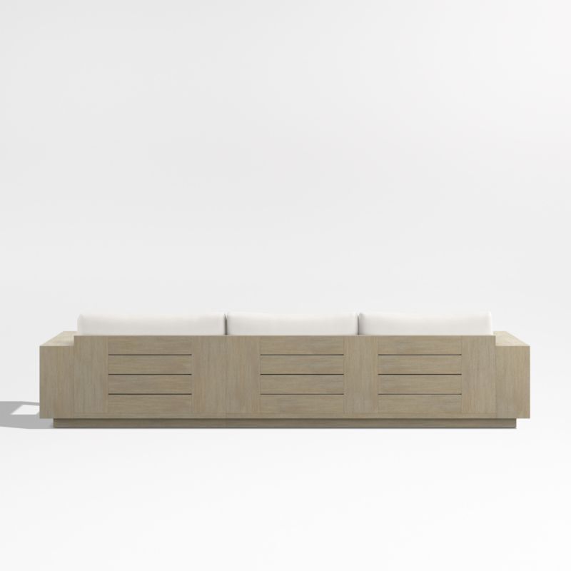 Mallorca Wood 2-Piece Right-Arm Chaise Outdoor Sectional Sofa with Canvas Canvas Sunbrella ® Cushions - image 10 of 11