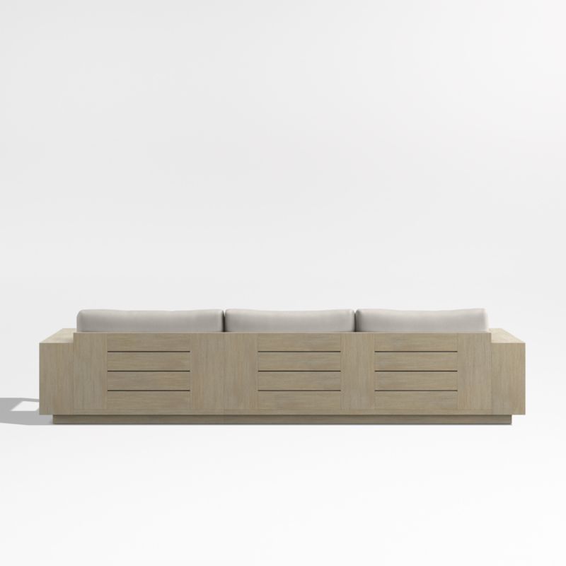 Mallorca Wood 2-Piece Right-Arm Chaise Outdoor Sectional Sofa with Cast Ash Sunbrella ® Cushions - image 10 of 11