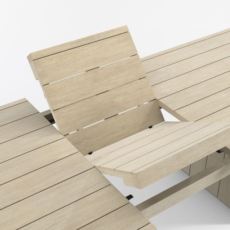 Mallorca 92"-114" Solid Wood Extendable Outdoor Dining Table