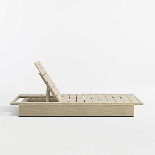 Mallorca Wood Outdoor Sun Lounger Frame