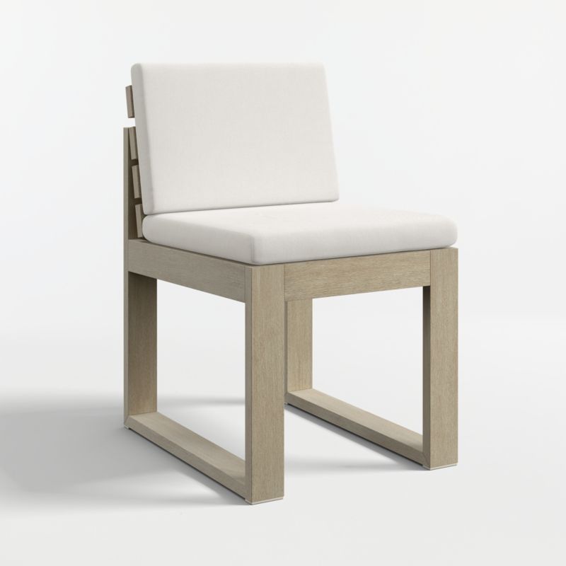 Mallorca 92"-114" Solid Wood Outdoor Extension Dining Table and Chair Set with Canvas Canvas Sunbrella ® Cushions