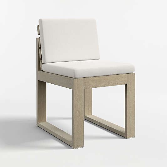 Mallorca Wood Outdoor Dining Chair with Canvas Canvas Sunbrella ® Cushions