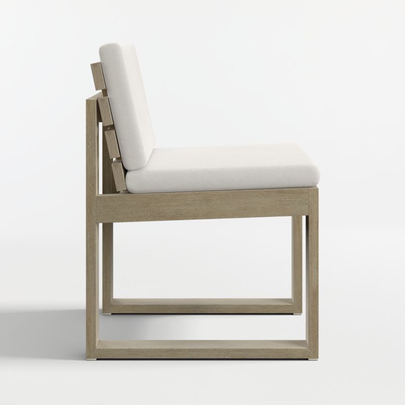 Mallorca Wood Outdoor Dining Chair with Canvas Canvas Sunbrella ® Cushions