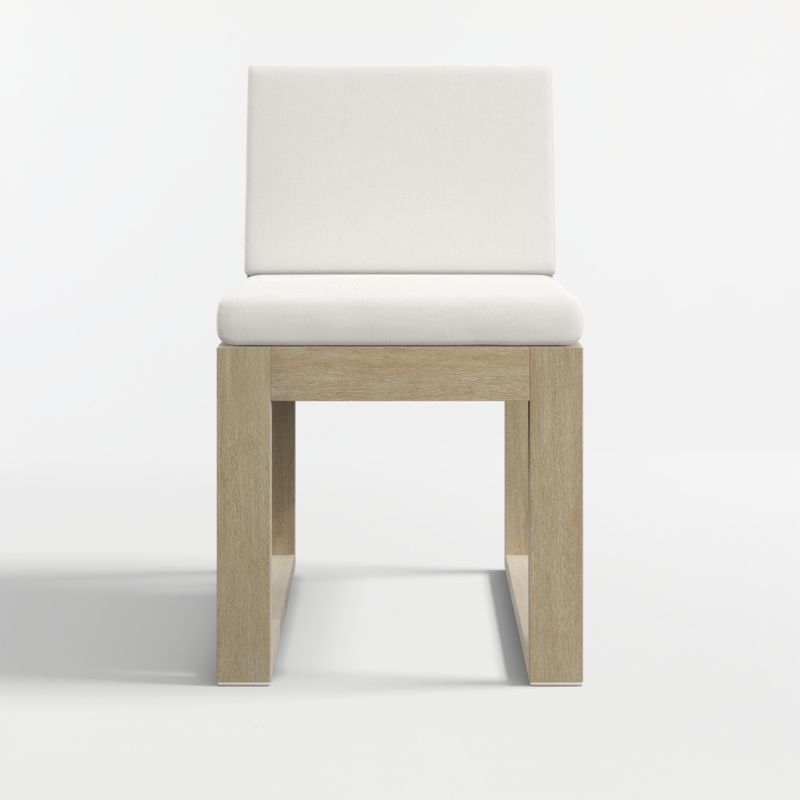 Mallorca Wood Outdoor Dining Chair with Canvas Canvas Sunbrella ® Cushions