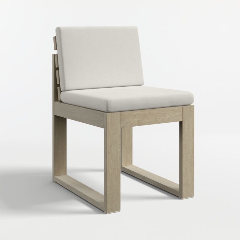 Mallorca 92"-114" Solid Wood Outdoor Extension Dining Table and Chair Set with Canvas Natural Sunbrella ® Cushions