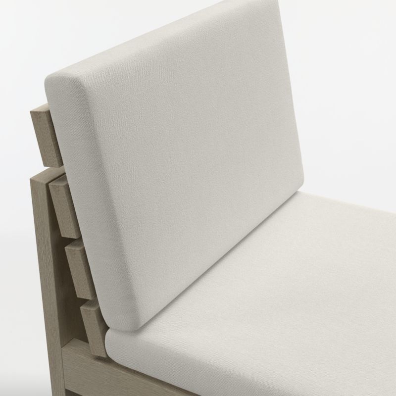 Mallorca Wood Outdoor Dining Chair with Canvas Natural Sunbrella ® Cushions