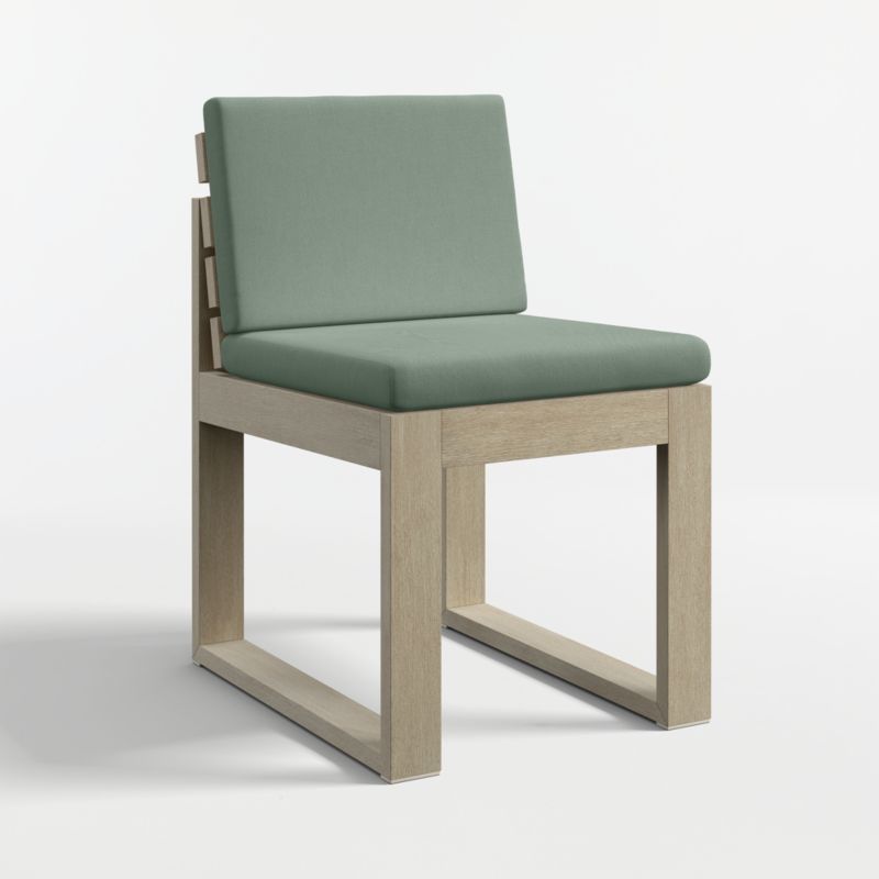 Mallorca 92"-114" Solid Wood Outdoor Extension Dining Table and Chair Set with Canvas Spa Sunbrella ® Cushions