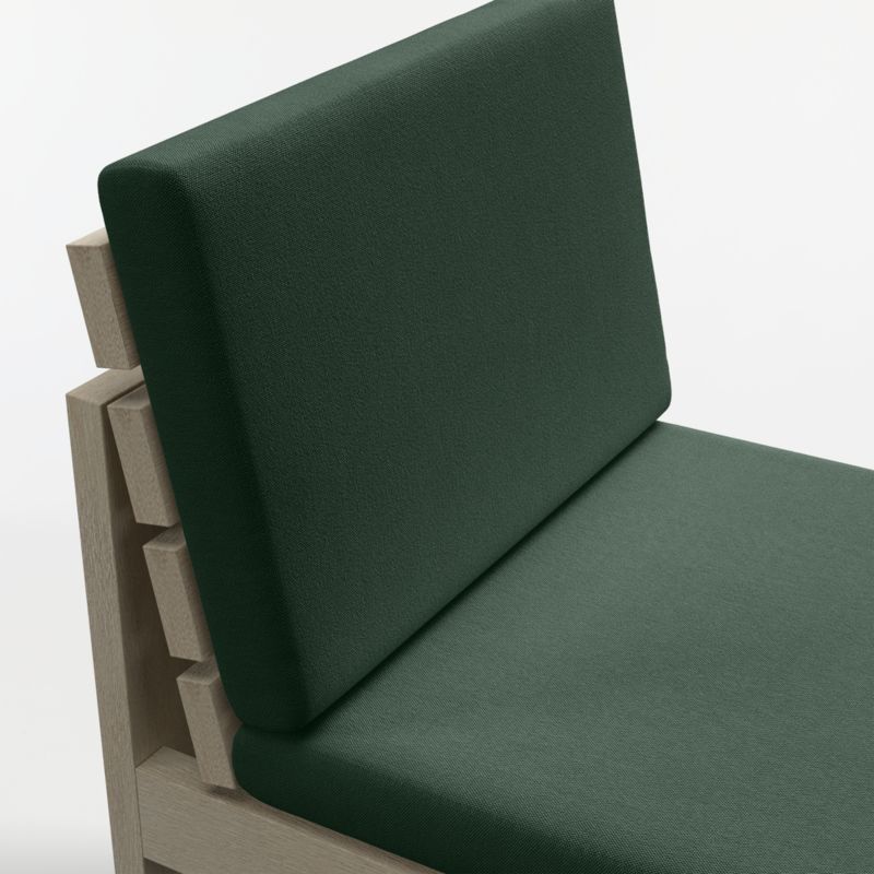 Mallorca Wood Outdoor Dining Chair with Cast Ivy Sunbrella ® Cushions - image 6 of 7