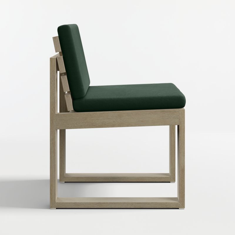 Mallorca Wood Outdoor Dining Chair with Cast Ivy Sunbrella ® Cushions - image 4 of 7