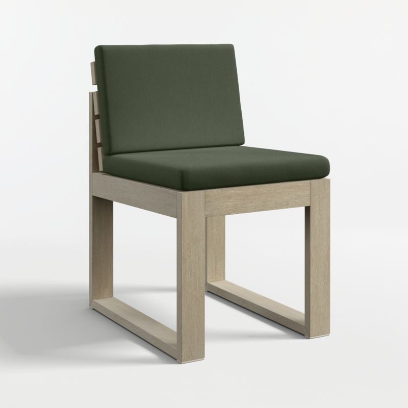 Mallorca 92"-114" Solid Wood Outdoor Extension Dining Table and Chair Set with Cast Sage Sunbrella ® Cushions