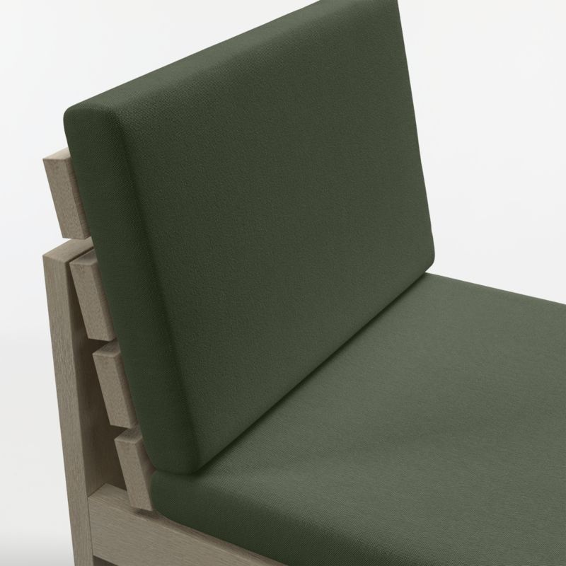 Mallorca Wood Outdoor Dining Chair with Cast Sage Sunbrella ® Cushions