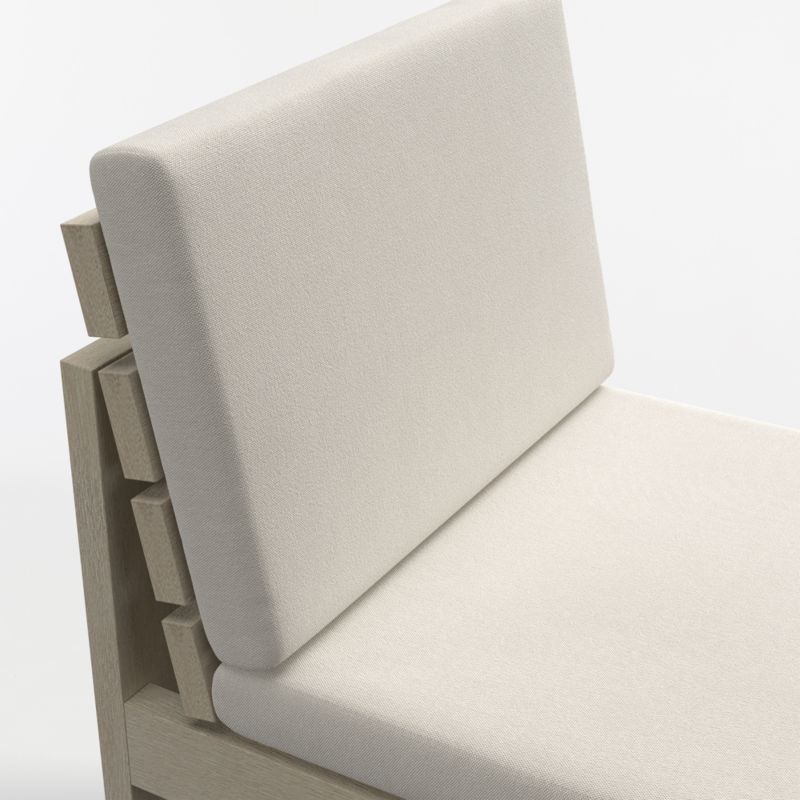 Mallorca Wood Outdoor Dining Chair with Ivory Cushions - image 1 of 6