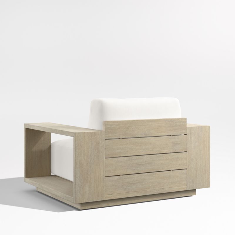 Mallorca Wood Outdoor Lounge Chair with Canvas Canvas Sunbrella ® Cushions - image 11 of 13