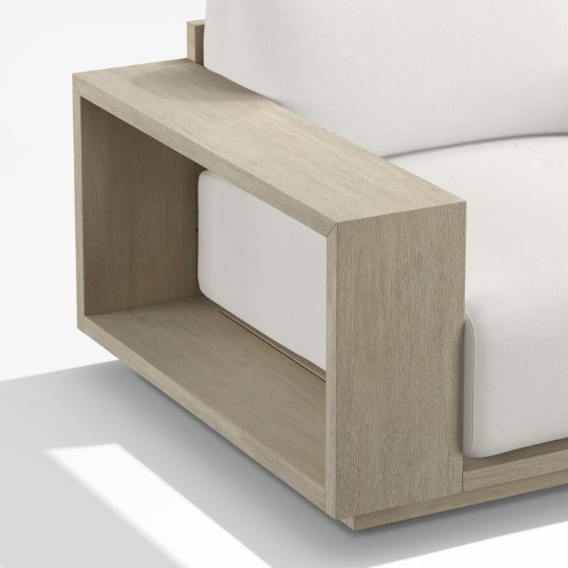 Mallorca Wood Outdoor Lounge Chair with Canvas Canvas Sunbrella ® Cushions - image 12 of 13