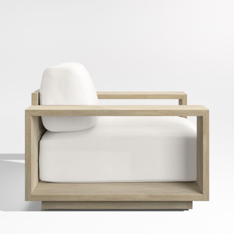 Mallorca Wood Outdoor Lounge Chair with Canvas Canvas Sunbrella ® Cushions - image 10 of 13