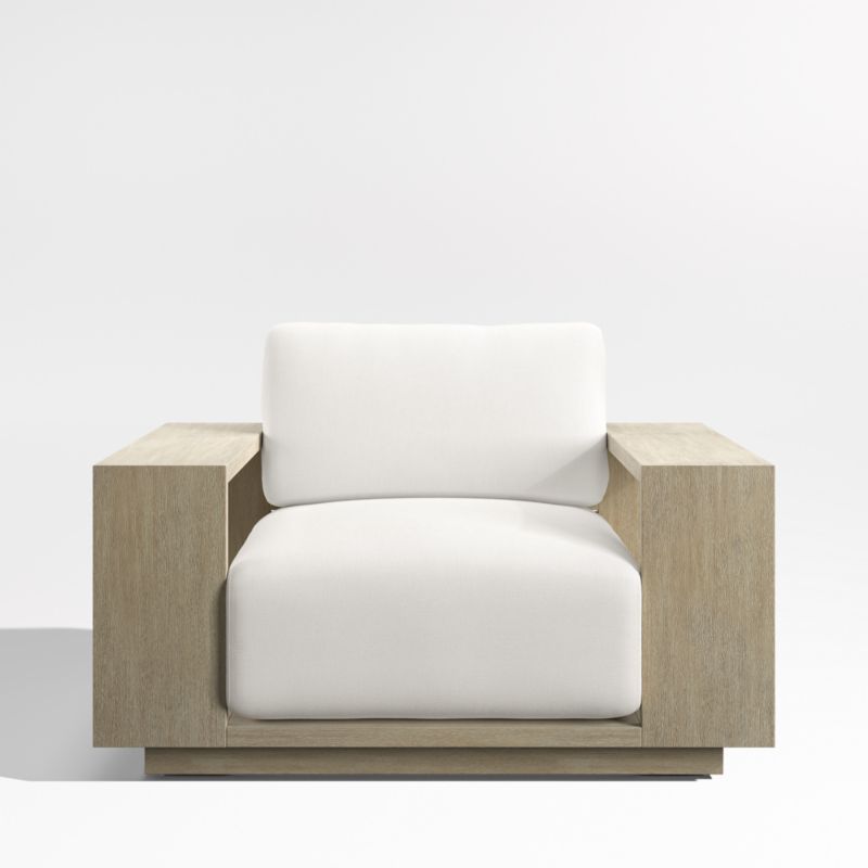 Mallorca Wood Outdoor Lounge Chair with Canvas Canvas Sunbrella ® Cushions - image 9 of 13