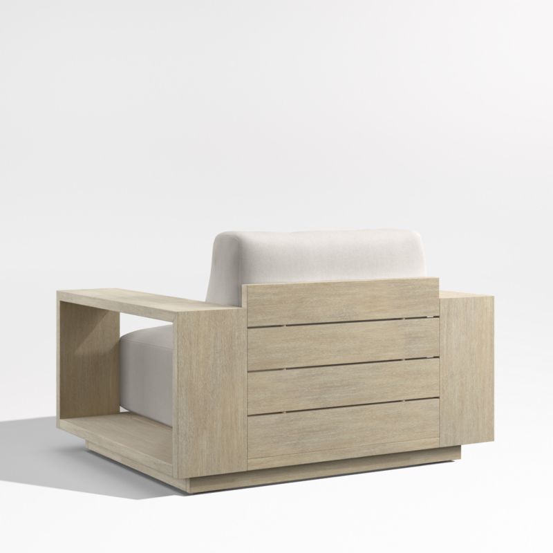 Mallorca Wood Outdoor Lounge Chair with Cast Ash Sunbrella ® Cushions - image 9 of 11