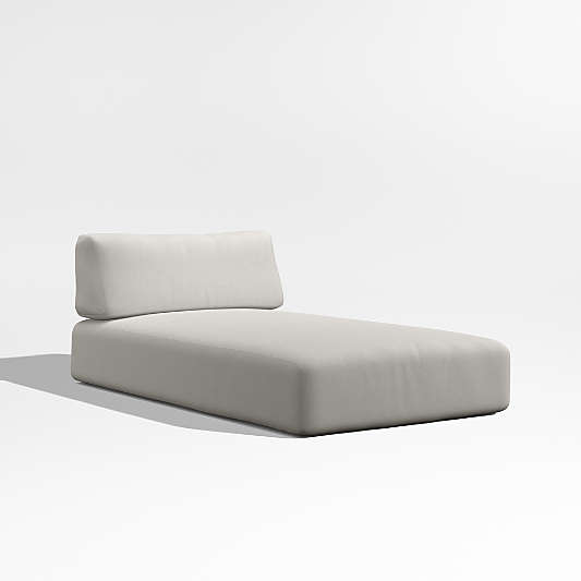 Replacement Mallorca Cast Silver Sunbrella ® Outdoor Chaise Lounge Cushion