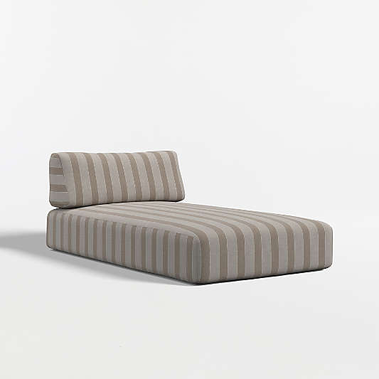 Replacement Mallorca Range Dune Stripe Sunbrella ® Outdoor Chaise Lounge Cushion