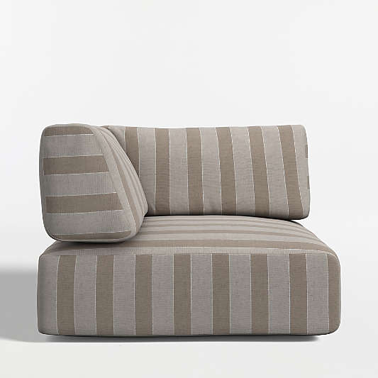 Replacement Mallorca Range Dune Stripe Sunbrella ® Outdoor Corner Chair Cushion