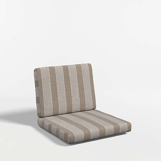 Replacement Mallorca Range Dune Stripe Sunbrella ® Outdoor Dining Chair Cushion