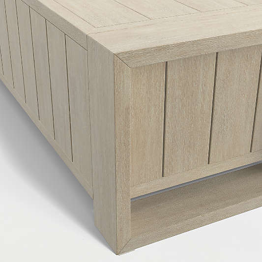 Mallorca 54" Wood Outdoor Storage Bench