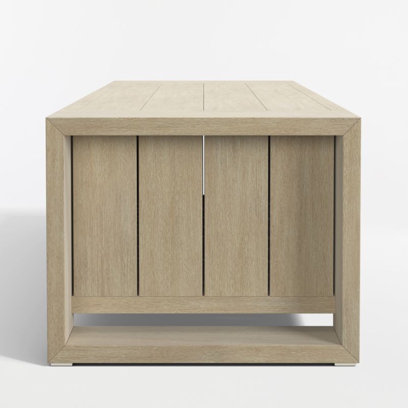 Mallorca Wood Outdoor Storage Bench - image 3 of 6