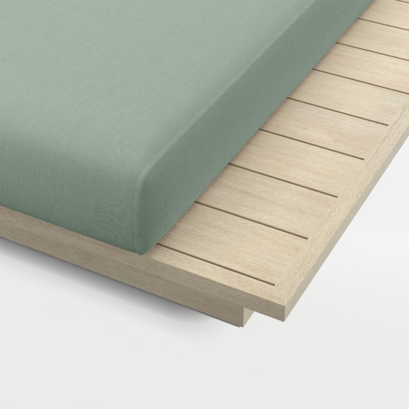 Mallorca Wood Outdoor Sun Lounger with Canvas Spa Sunbrella ® Cushions