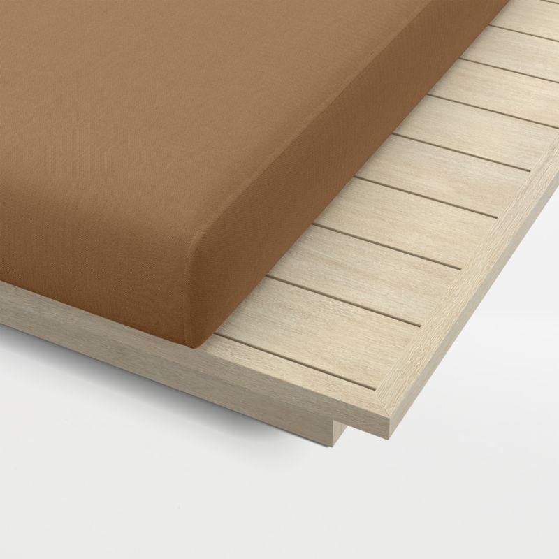 Mallorca Wood Outdoor Sun Lounger with Cast Teak Sunbrella ® Cushions