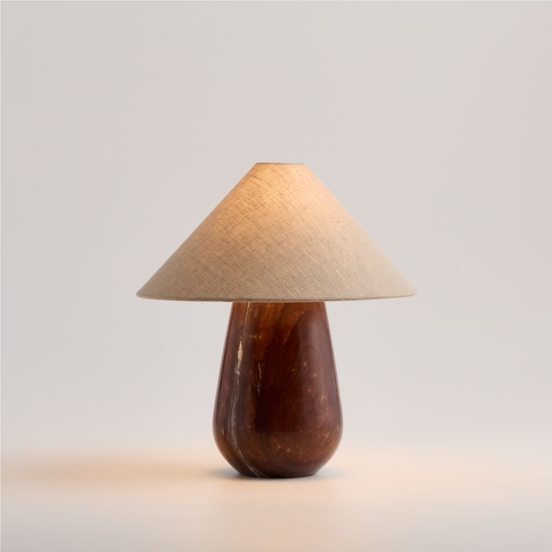 Millstone Bordeaux Marble Table Lamp with Fabric Shade 10.5" - image 4 of 10