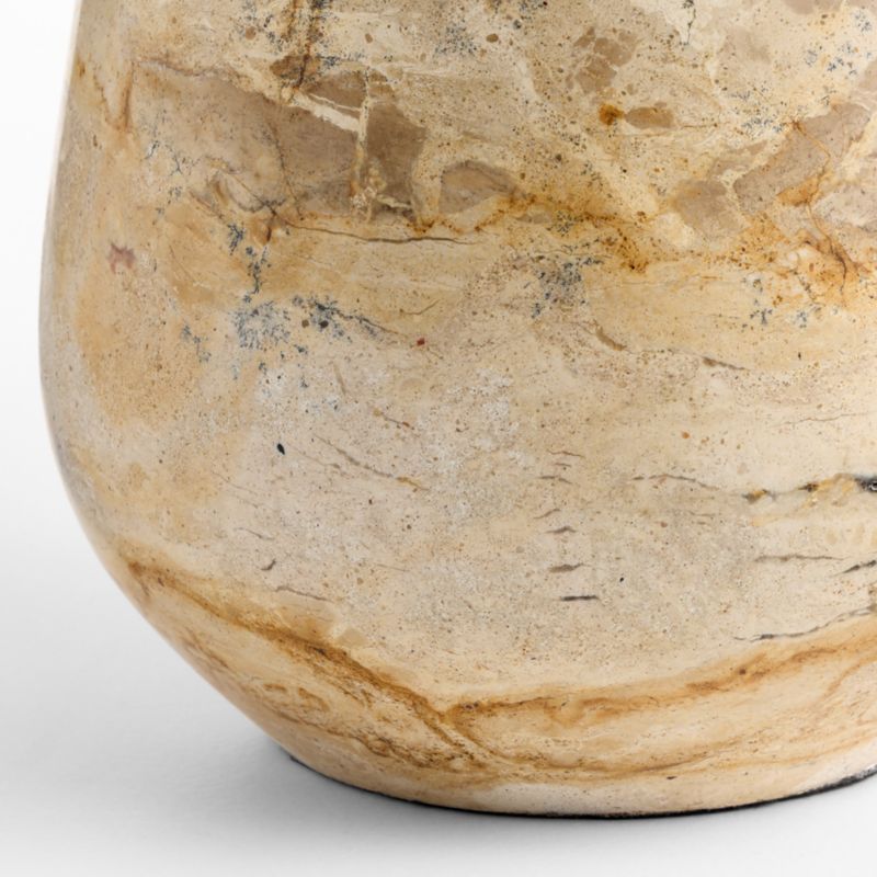 Millstone Fossil Beige Marble Table Lamp with Fabric Shade 10.5" - image 5 of 9