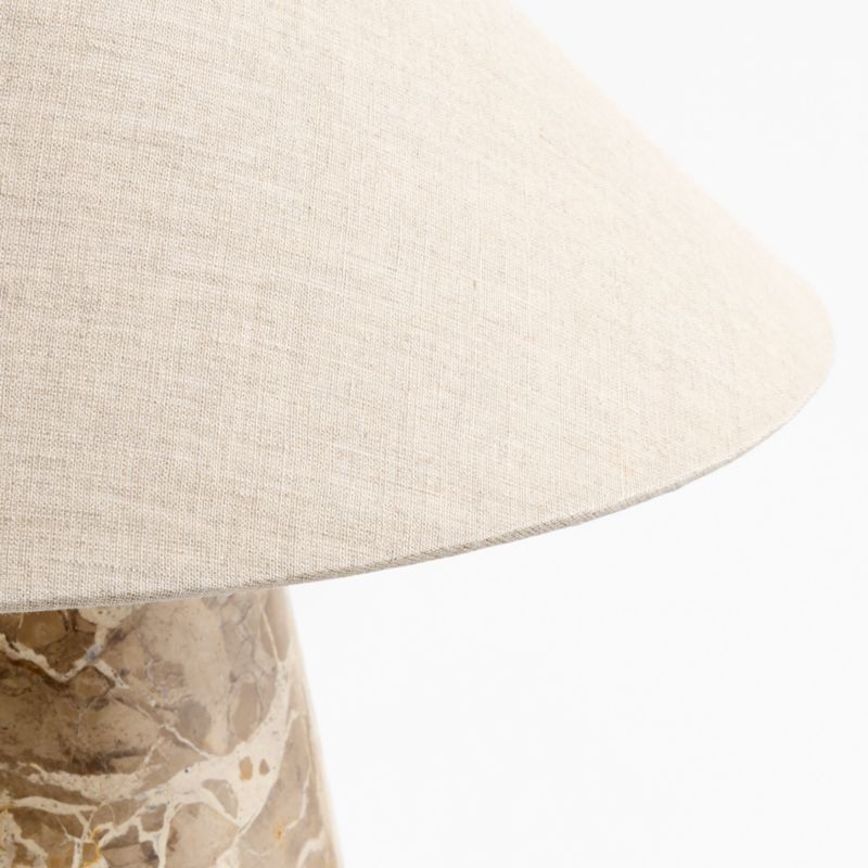 Millstone Fossil Beige Marble Table Lamp with Fabric Shade 10.5" - image 6 of 9