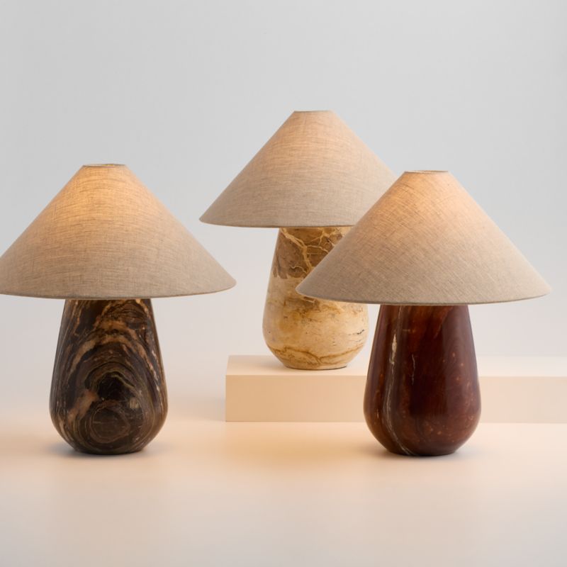 Millstone Breccia Marble Table Lamp with Fabric Shade 10.5" - image 6 of 8