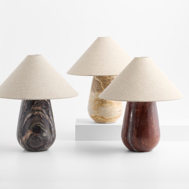 Millstone Breccia Marble Table Lamp with Fabric Shade 10.5" - image 7 of 8
