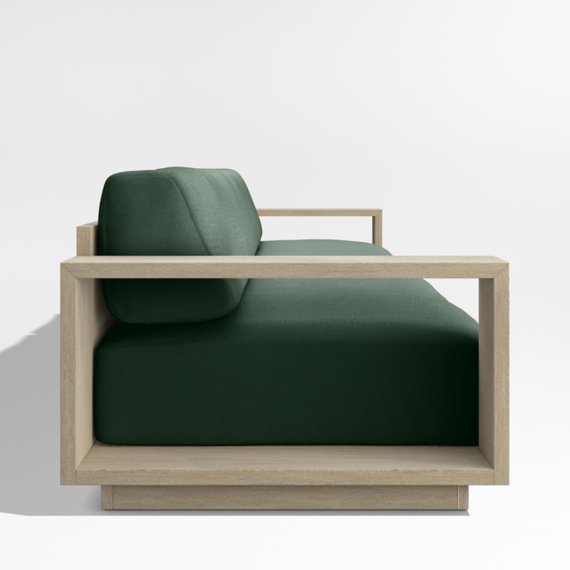 Mallorca 154" Wood 2-Piece Outdoor Sofa with Cast Ivy Sunbrella ® Cushions - image 6 of 9