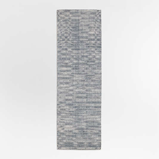 Monaco Performance Handwoven Navy Runner Rug 2'10"x9'
