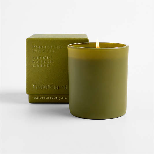 Monochrome No. 17 Verde 1-Wick Scented Candle - Currant, Green Fig and Birch
