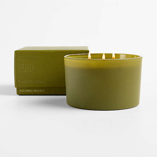 Monochrome No. 17 Verde 3-Wick Scented Candle - Currant, Green Fig and Birch