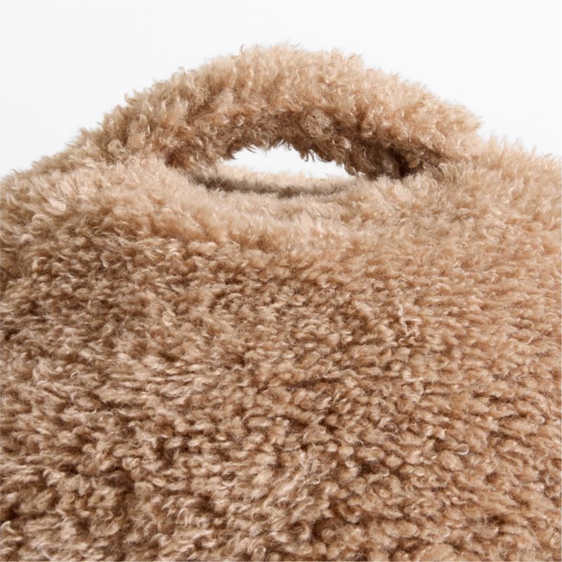 Sesame Brown Large Mongolian Faux Fur Kids Bean Bag Chair - image 2 of 3