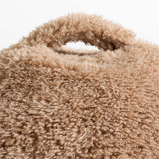 Sesame Brown Large Mongolian Faux Fur Kids Bean Bag Cover