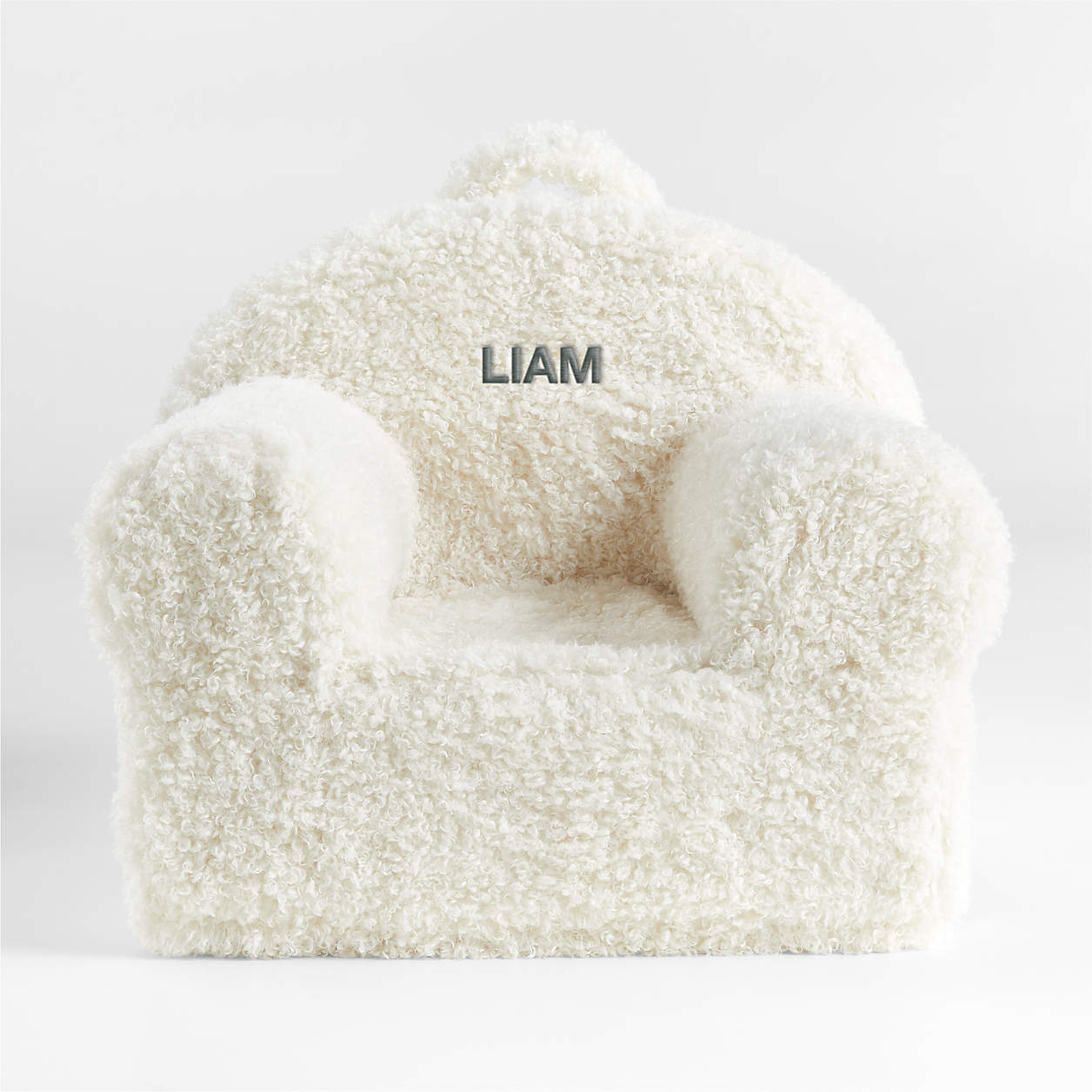 Large Cream Mongolian Faux Fur Nod Chair Cover Crate & Kids